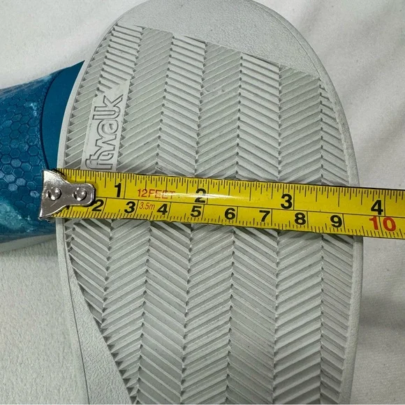 NWOT SoftWalk Maya Snakeskin Print Waterproof Slip-On Sneaker in Blue Waves 8.5 - Picture 15 of 16